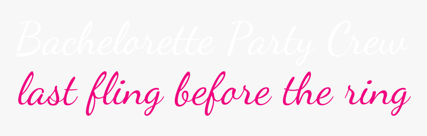 Bachelorette Party Crew Decal - Calligraphy, HD Png Download, Free Download