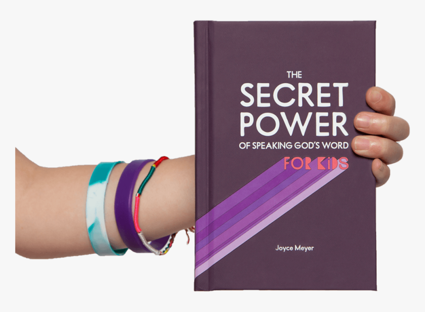 Hand Holding A Book - Secret Power Of Speaking Gods Word For Kids, HD Png Download, Free Download