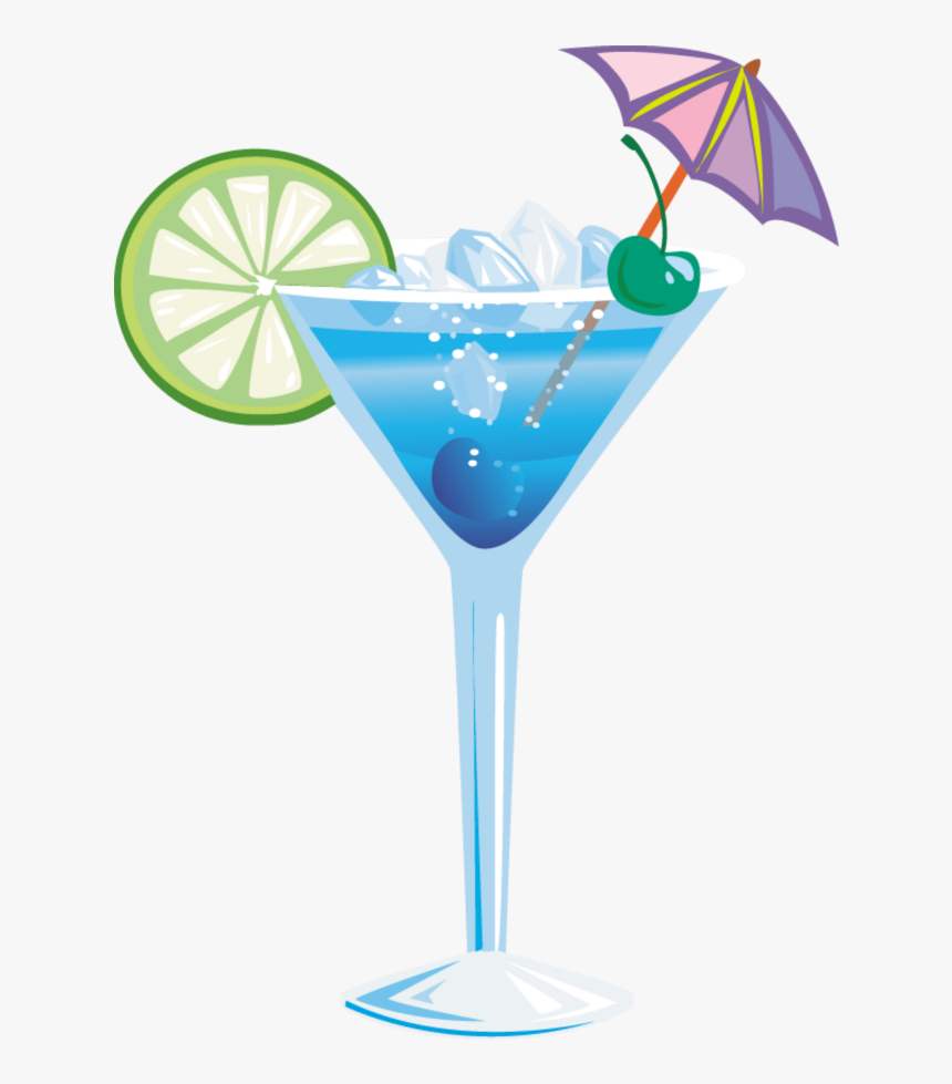 #mq #blue #drinks #coctail #umbrella #lime - Cocktail Menu Design, HD Png Download, Free Download