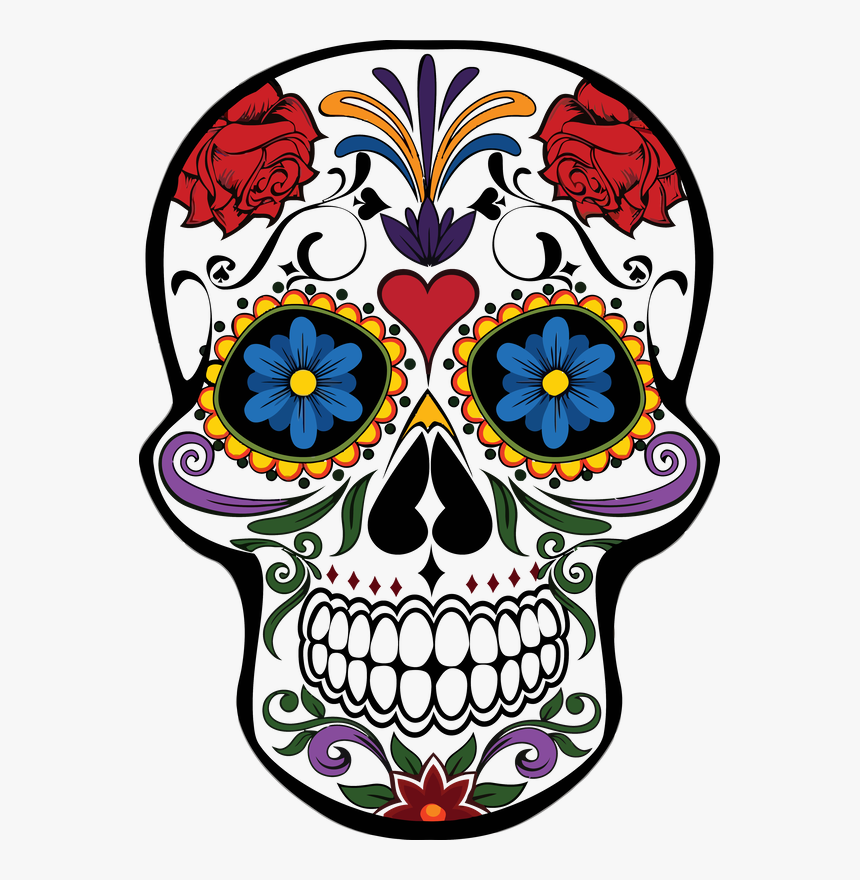 Day Of The Dead Skulls Png, Transparent Png, Free Download