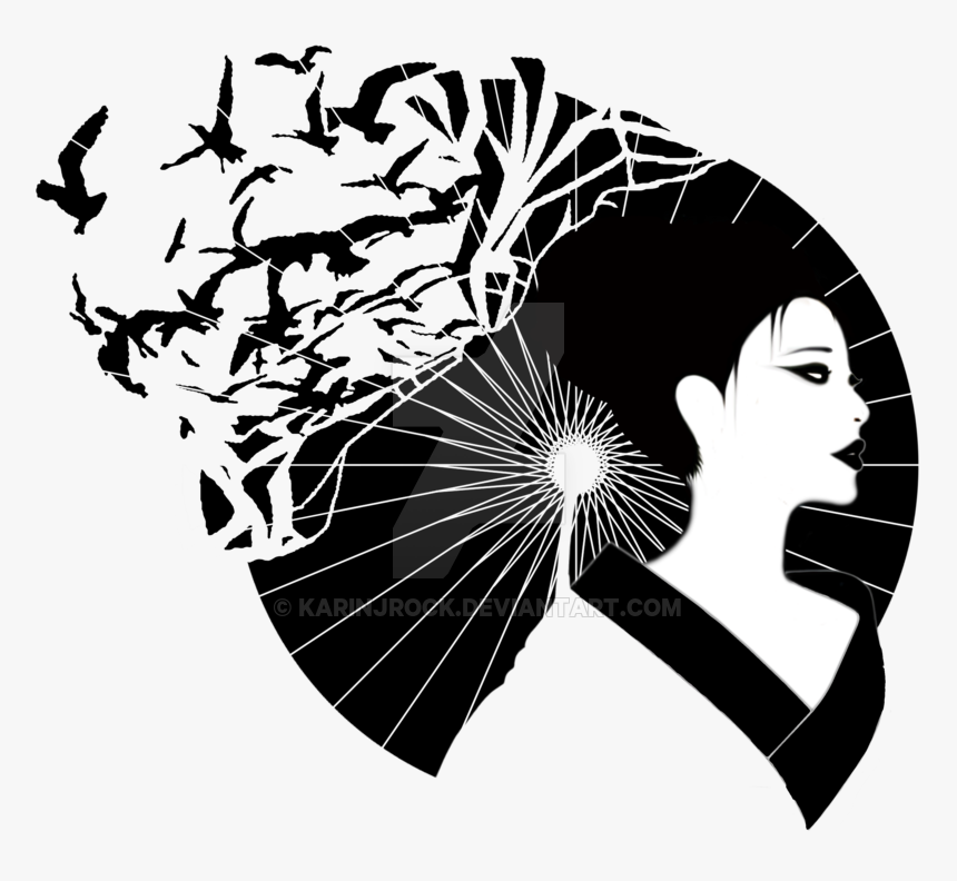 Geisha Art Png, Transparent Png, Free Download