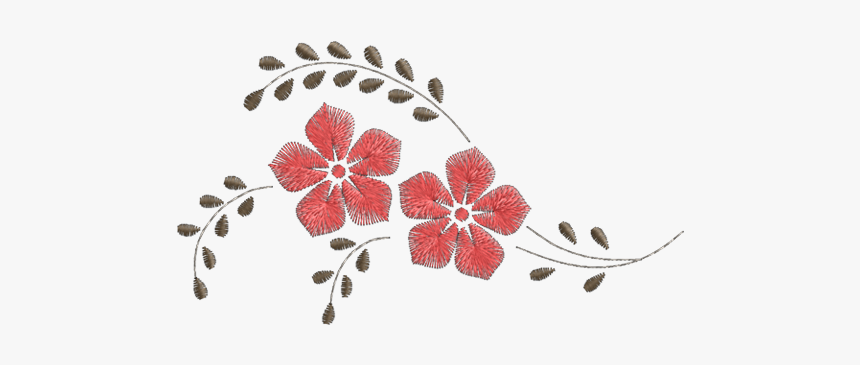 Clip Art Ramos De Flores Desenho - Desenho De Galhos De Flores, HD Png Download, Free Download