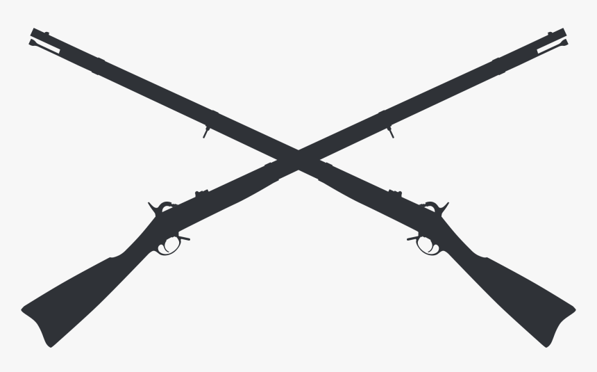 Gun Clipart Crossed - Crossed Muskets Clipart, HD Png Download, Free Download