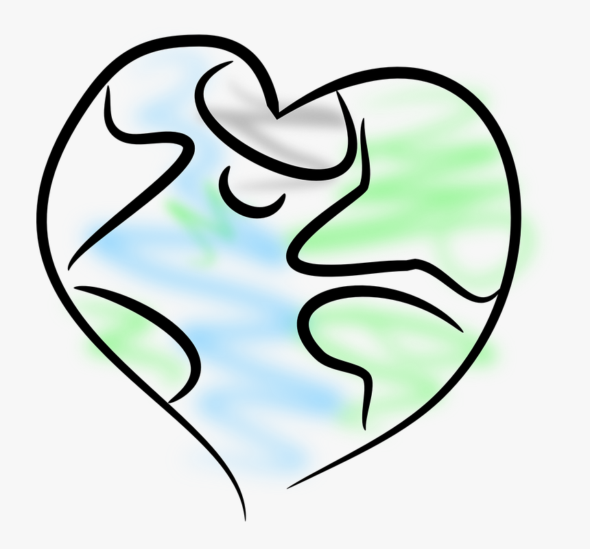 Earth, Heart, World, Environment, Ecology - Transparent Heart Earth, HD Png Download, Free Download