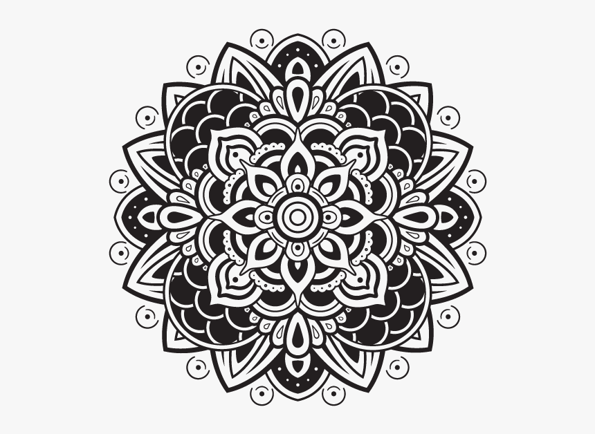 Clip Art Mandalas De Loto Significados - Mehndi Design Clipart Png, Transparent Png, Free Download