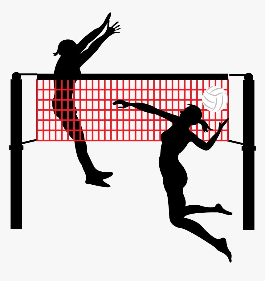 Transparent Volleyball Vector Png - Person Spiking A Volleyball, Png Download, Free Download