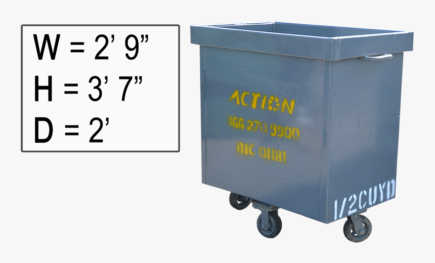 1 2 Yard Container, HD Png Download, Free Download