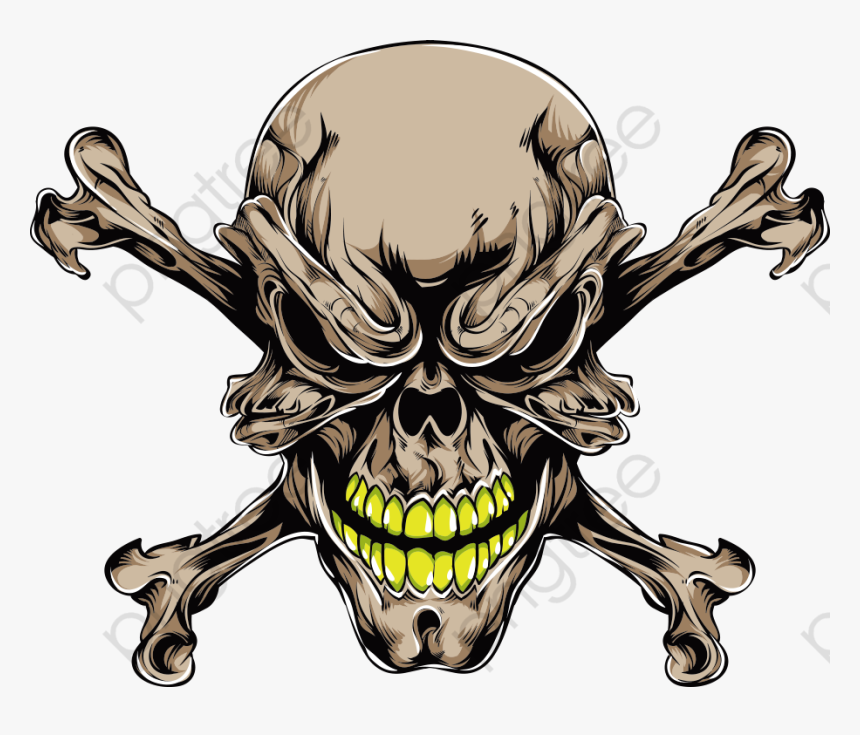 Character,art,emblem - Vector Png Skull Art, Transparent Png, Free Download