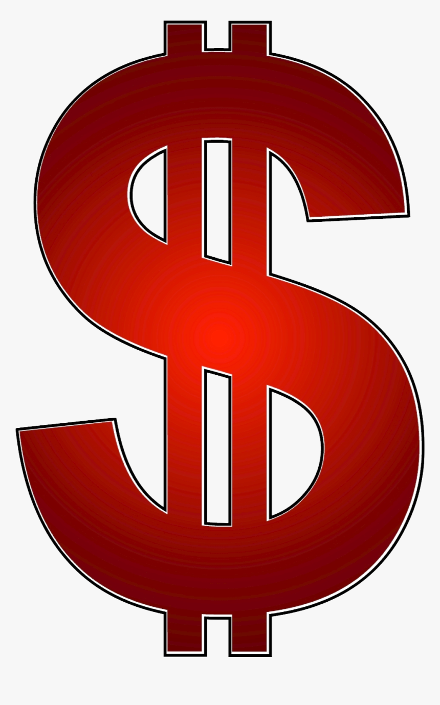 Red Dollar Sign Png, Transparent Png, Free Download