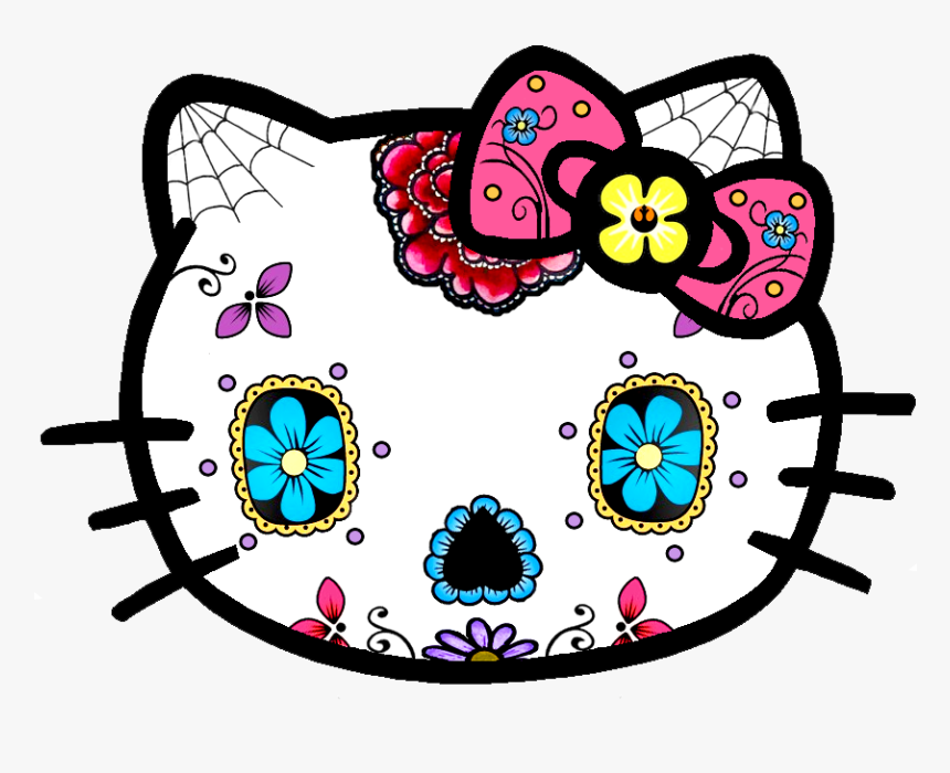 Sugar Skull Hello Kitty, HD Png Download, Free Download