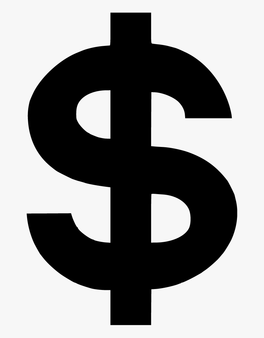 Black Dollar Sign Transparent, HD Png Download, Free Download