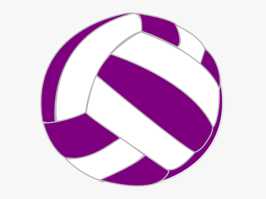 Purple And White Volleyball, HD Png Download, Free Download