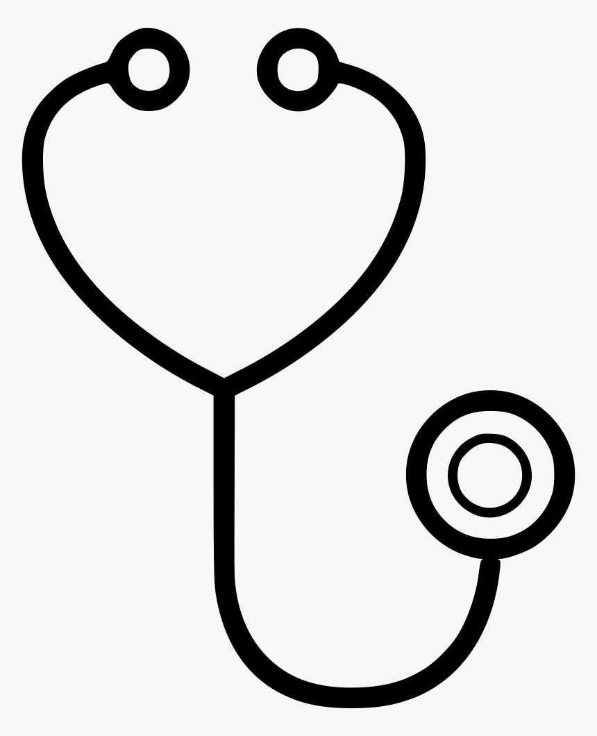 Stethoscope Png - Easy Drawings Of A Stethoscope, Transparent Png, Free Download