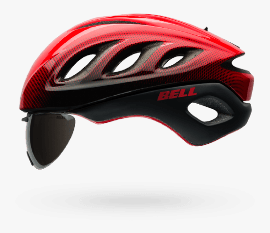 Bell Star Pro Shield Helmet Red/black Blur - Bell Aero Helmet, HD Png Download, Free Download