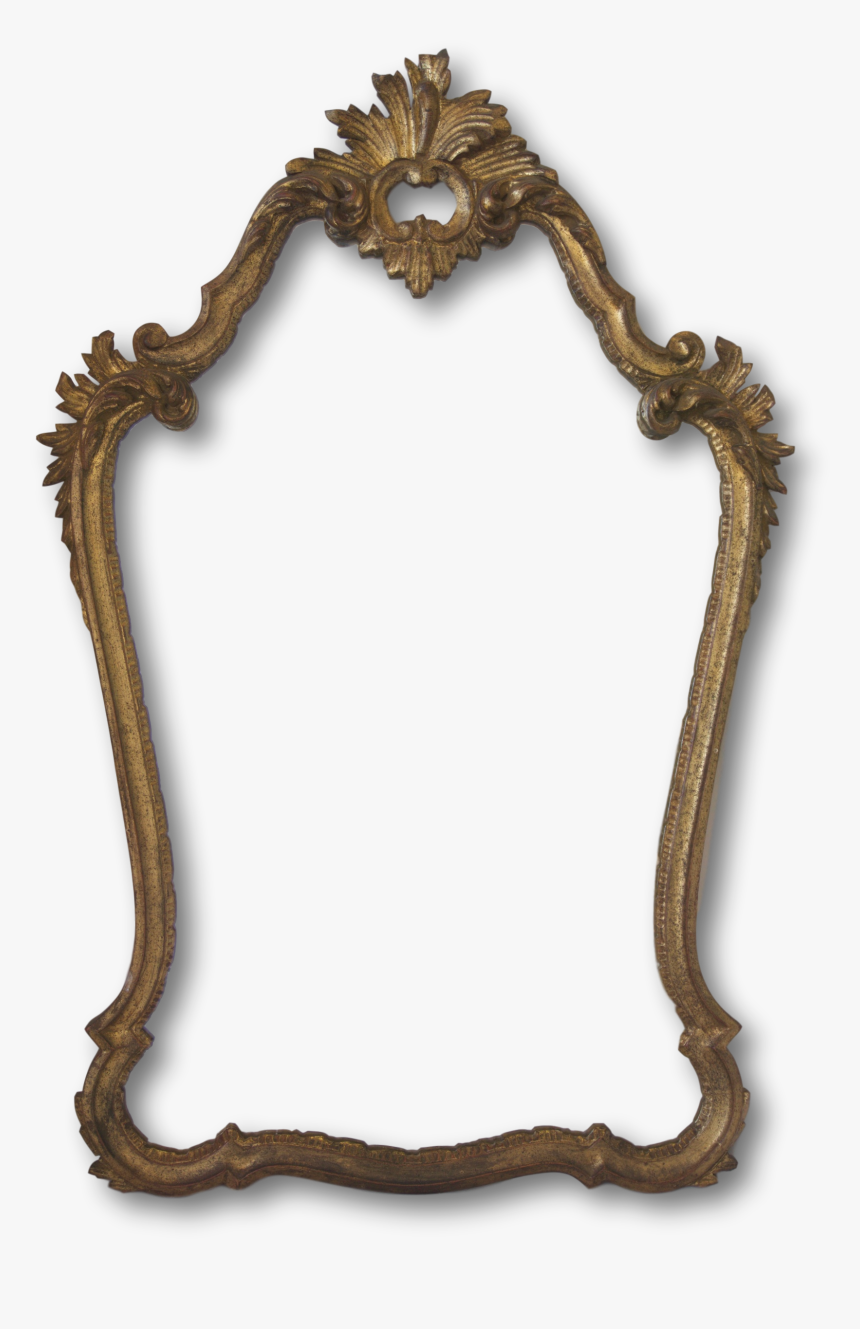 Vintage Italian Gold Hand Carved Mirror Png Transparent Mirror With Transparent Middle Png Download Kindpng