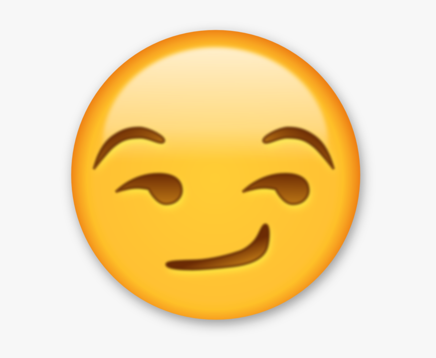 Smirk Emoji Png, Transparent Png, Free Download
