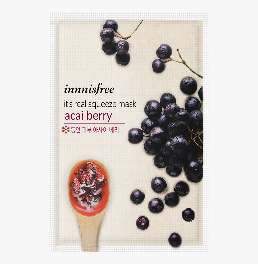 Innisfree Its Real Squeeze Mask Acai Berry, HD Png Download, Free Download