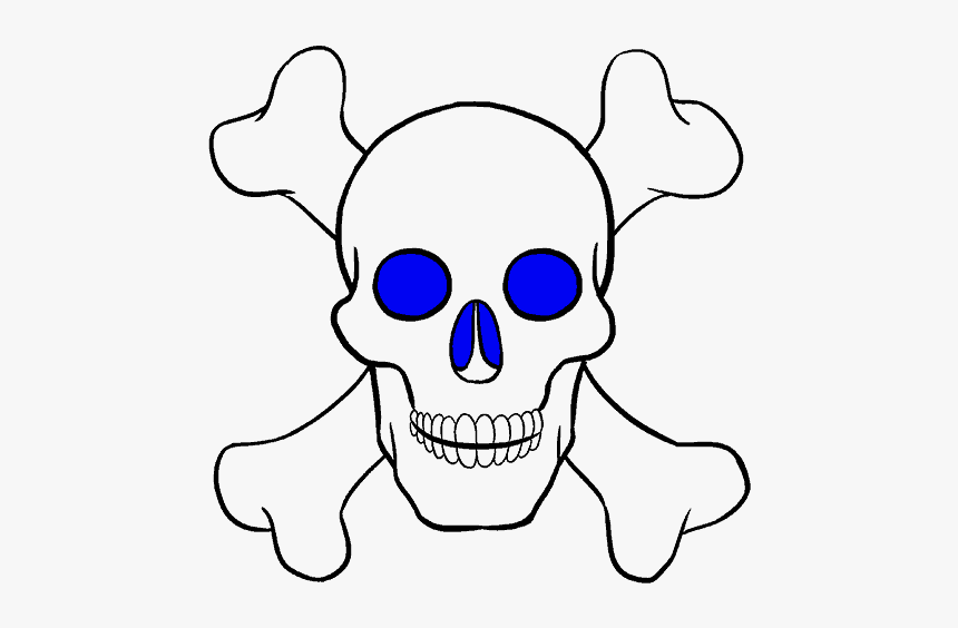 How To Draw Skull - Easy Small Skull Drawing, HD Png Download, Free Download