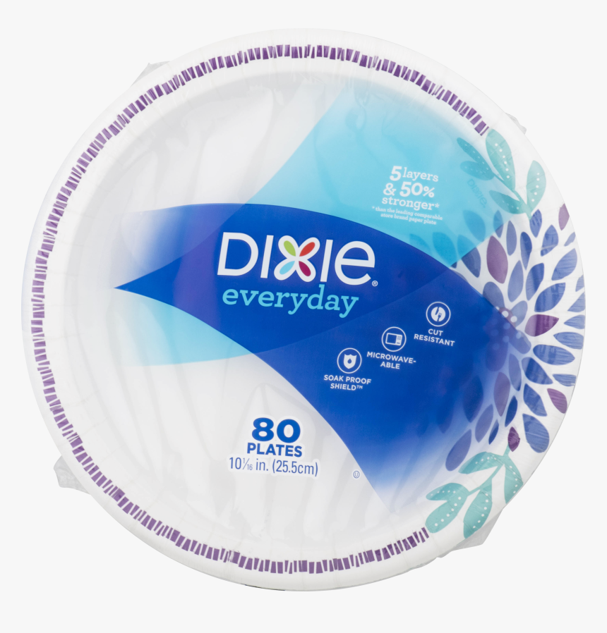 Dixie Everyday Paper Plates 80 Ct, HD Png Download, Free Download