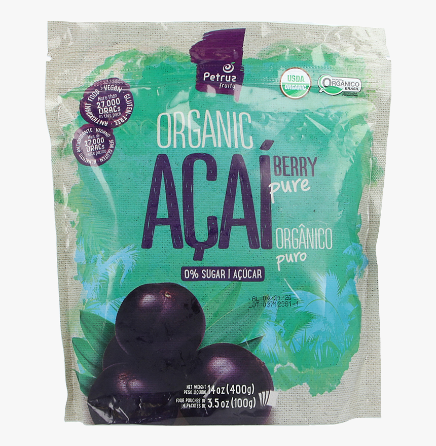 Petruz Frozen Pure Organic Acai Pulp - Petruz Acai Puree, HD Png Download, Free Download