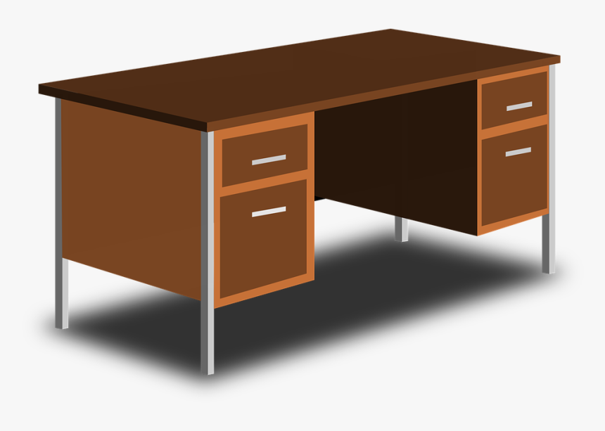 Desk, Office, Table - Office Desk Clip Art, HD Png Download, Free Download