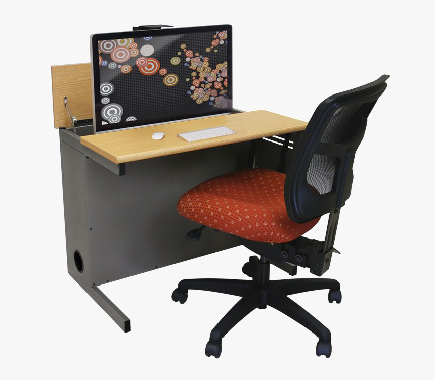 Computer Desk Png Image - Office Chair, Transparent Png, Free Download