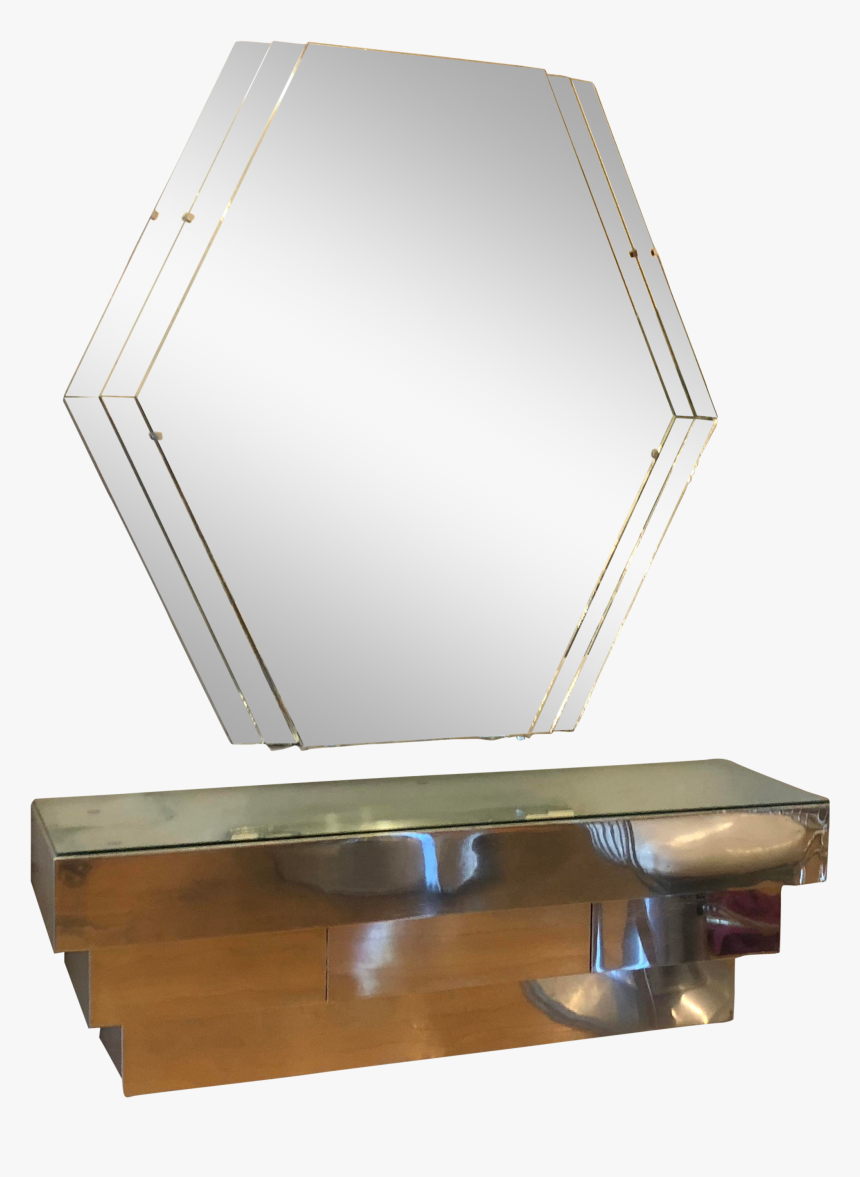 Art Deco Vanity With Mirror By Master Carpenter And - Drawer, HD Png Download, Free Download