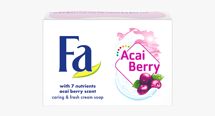 Fa Com Bar Soap Acai Berry 7 Nutrients - Fa, HD Png Download, Free Download