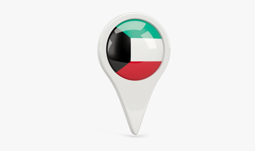 Round Pin Icon - Kuwait Flag Icon Png, Transparent Png, Free Download