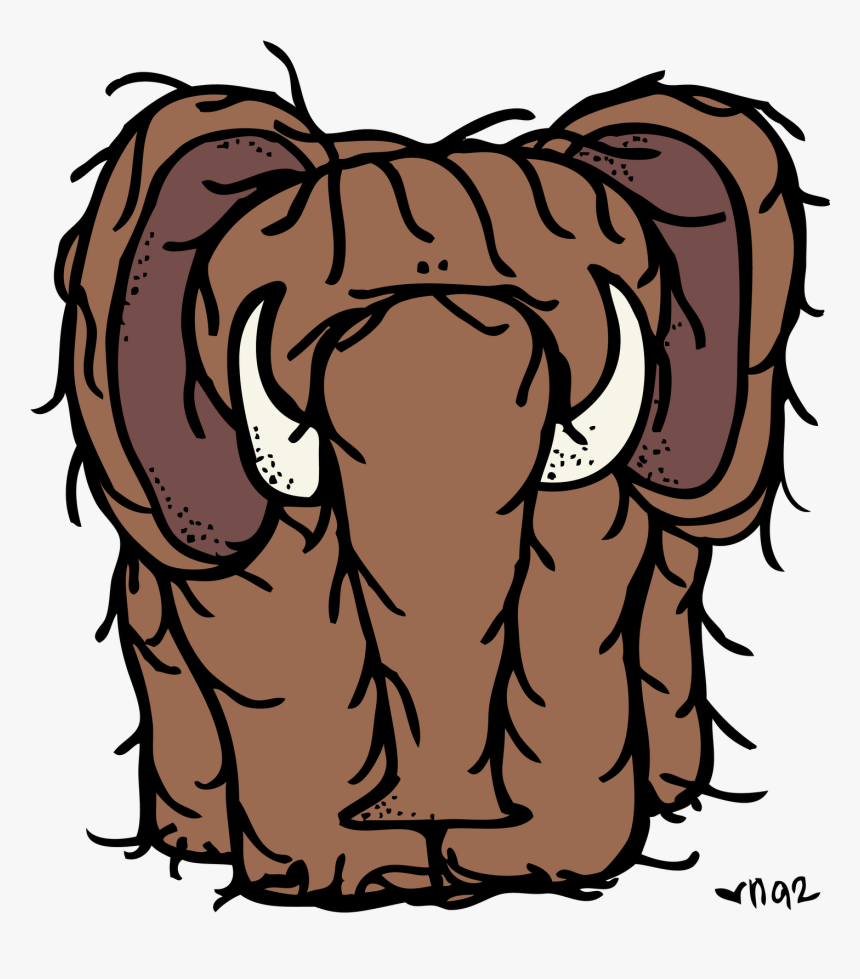 Head Clipart Mammoth - Wooly Mammoth Clipart, HD Png Download, Free Download
