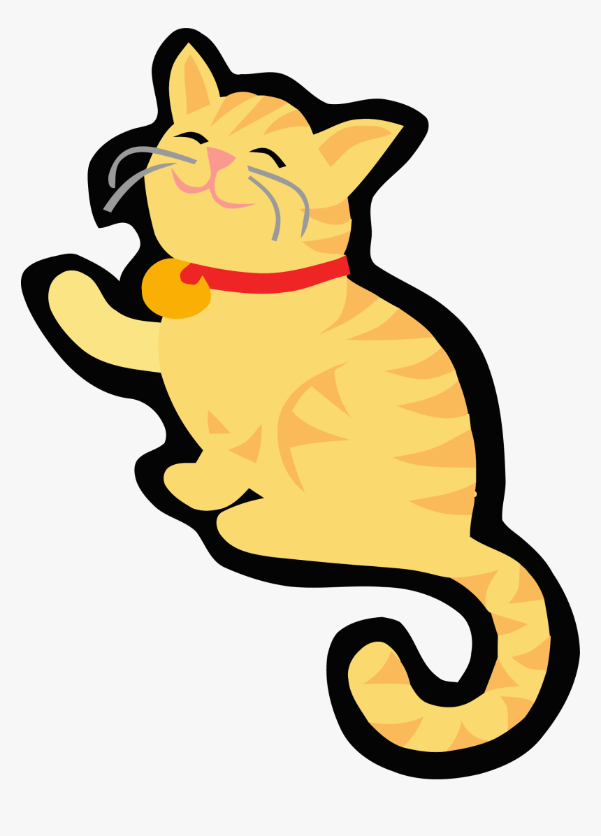 Clipart Smiling Cat Banner Free Library Smile Cat Clipart - Playing Cat Gif Clipart, HD Png Download, Free Download