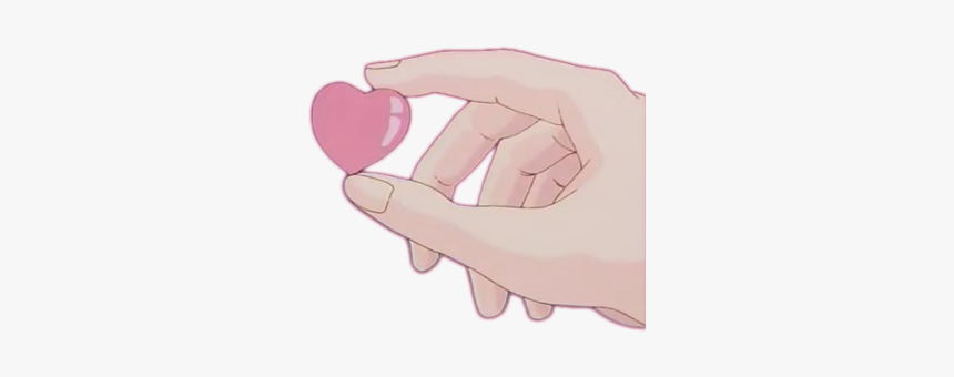 #anime #heart #hand #soft #love #freetoedit - Illustration, HD Png Download, Free Download