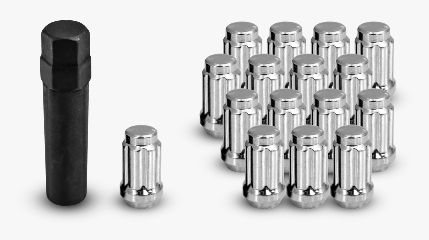 Atv/utv Small Diameter Spline Lug Nuts Chrome , Png - Tool Socket, Transparent Png, Free Download