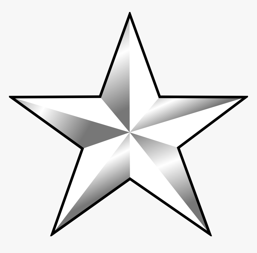 Clipart Army Bronze Star Png Transparent Stock File - 1 Star General Rank, Png Download, Free Download