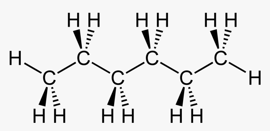 Hexane 2d A Stereo - Hexane 3d Lewis Structure, HD Png Download, Free Download