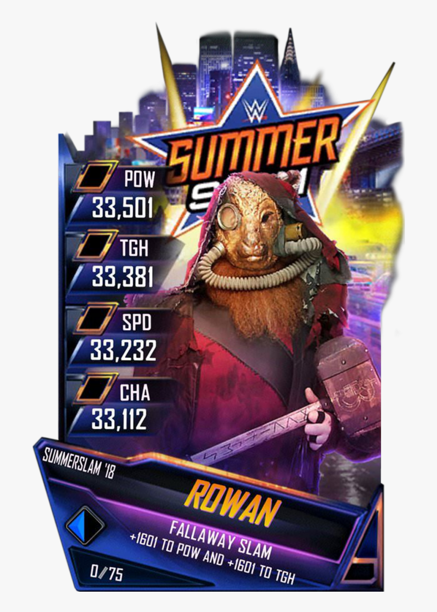 Rowan S4 21 Summerslam18 - Wwe Supercard Summerslam 18, HD Png Download, Free Download