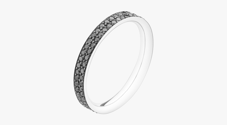 White Gold With Black Diamonds - Titanium Ring, HD Png Download, Free Download