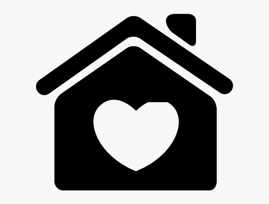 House With Heart Icon Png, Transparent Png, Free Download