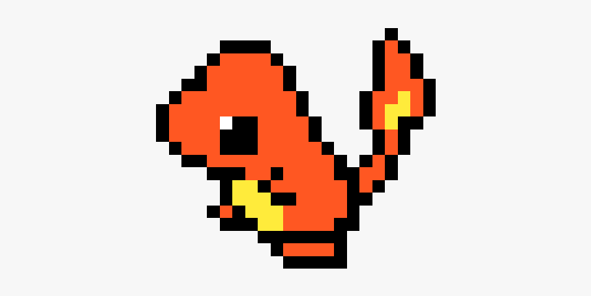 Pokemon Charmander Pixel Art, HD Png Download, Free Download