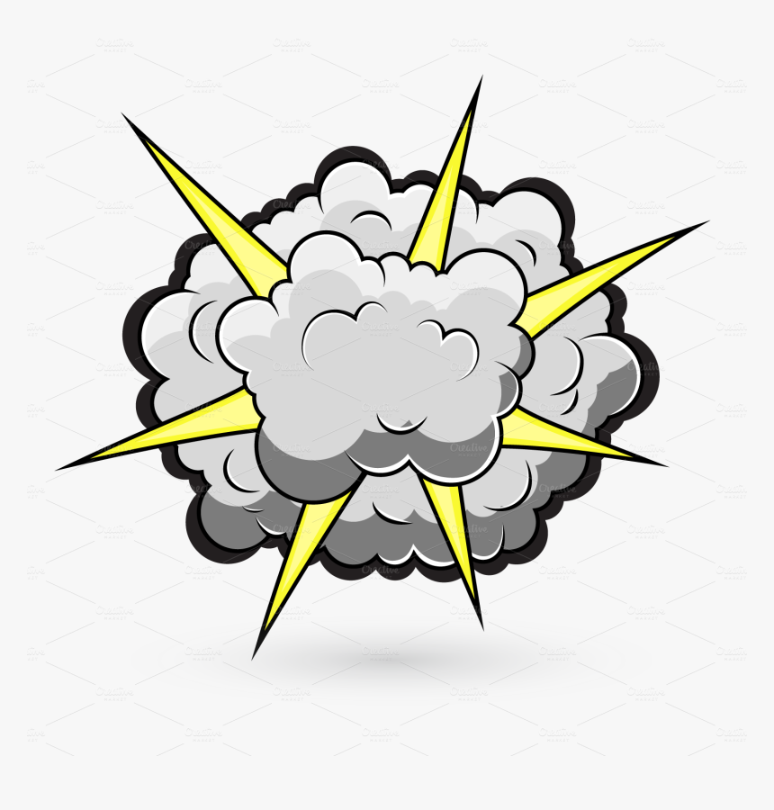 Smoke Free Collection Download - Cartoon Fight Cloud Transparent, HD Png Download, Free Download