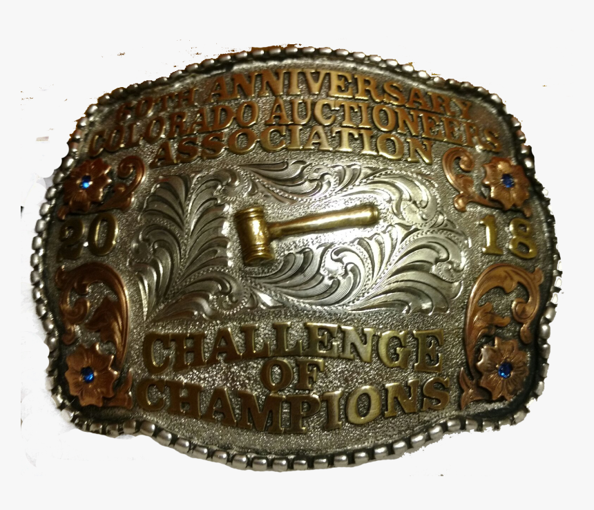 Auctioneer Champion Belt Buckle, HD Png Download, Free Download