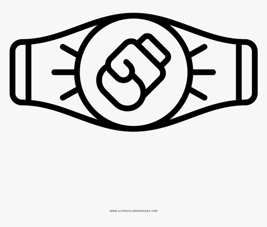 Championship Belt Coloring Page - Flower From Amazing World Of Gumball, HD Png Download, Free Download