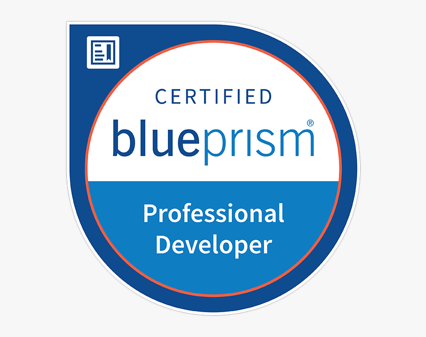 Blue Prism Certified Professional Developer - Blue Prism Certified Developer, HD Png Download, Free Download