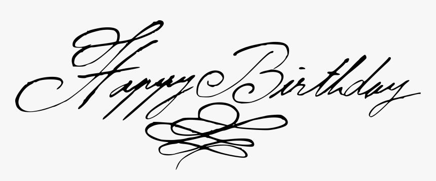 Happy Birthday Handwritten Calligraphy Vector 6 - Calligraphy, HD Png Download, Free Download