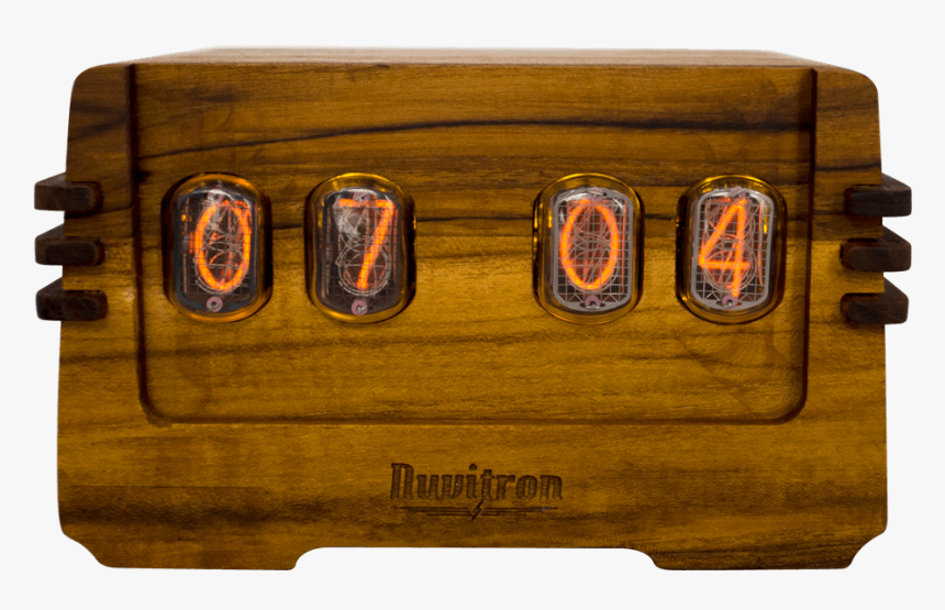 The Vintage Nixie Tube Clock - Wood, HD Png Download, Free Download