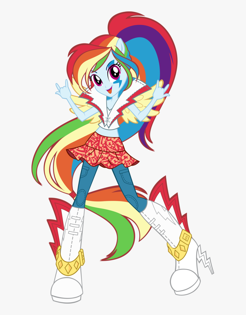 Sugar-loop, Box Art, Devil Horn , Equestria Girls, - Mlp Eg Rainbow Rocks Rainbow Dash, HD Png Download, Free Download