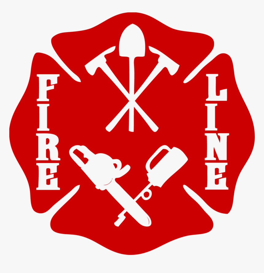 Wildland Firefighter Fire Line Maltese Cross Decal - Wildland Fire Clip Art, HD Png Download, Free Download