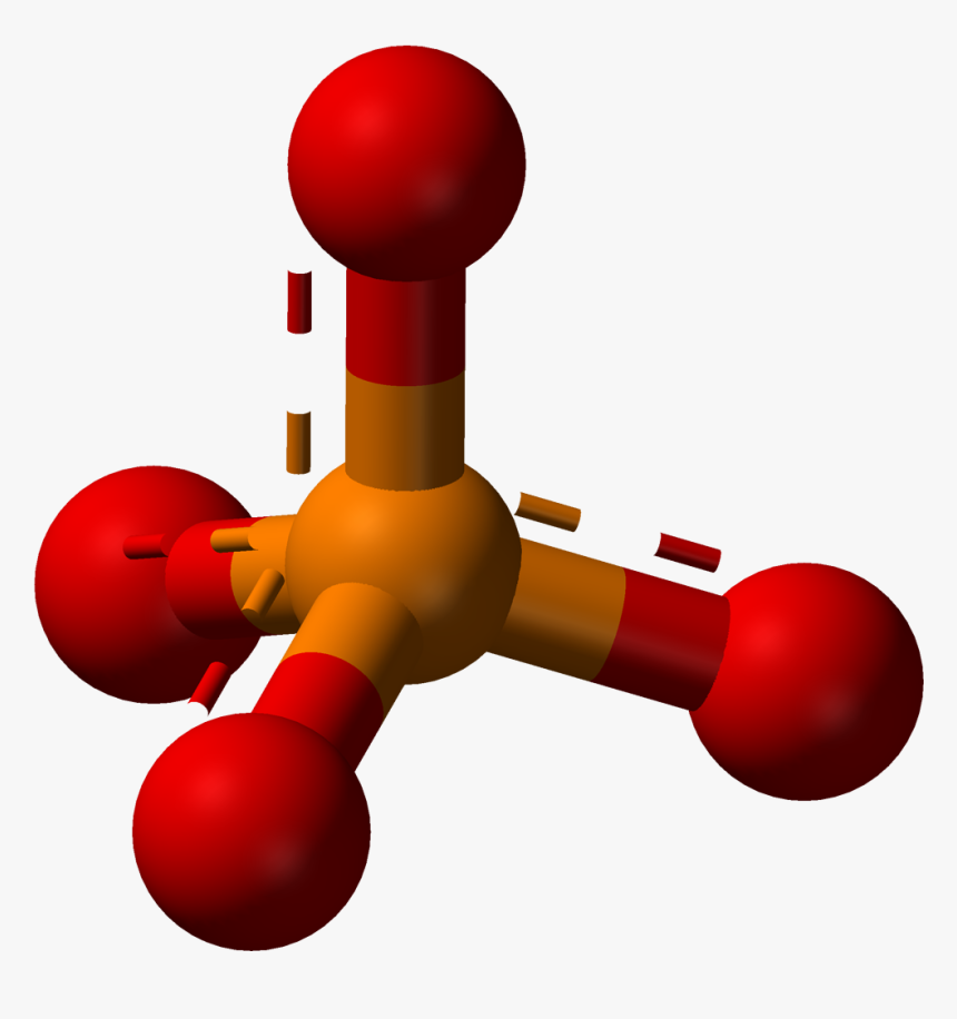 Phosphate 3d Balls - Phosphate Ball And Stick Model, HD Png Download, Free Download