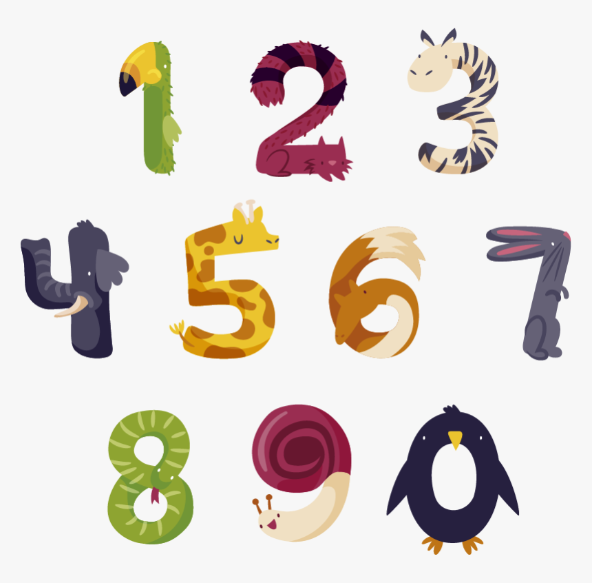 Numeros De Animales Png, Transparent Png, Free Download