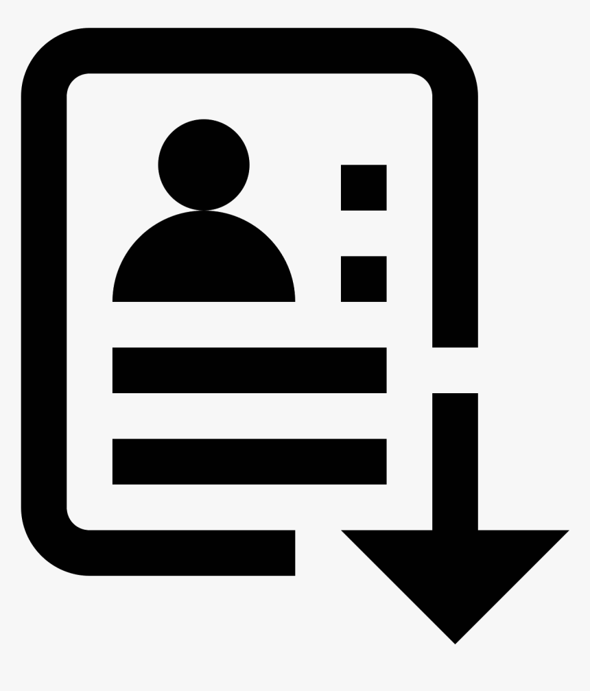 Download Icon Free Png - Resume Icon Png Transparent, Png Download, Free Download